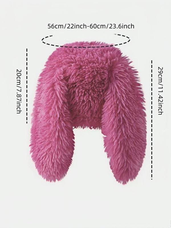 Fluffy Bunny Ear Hat