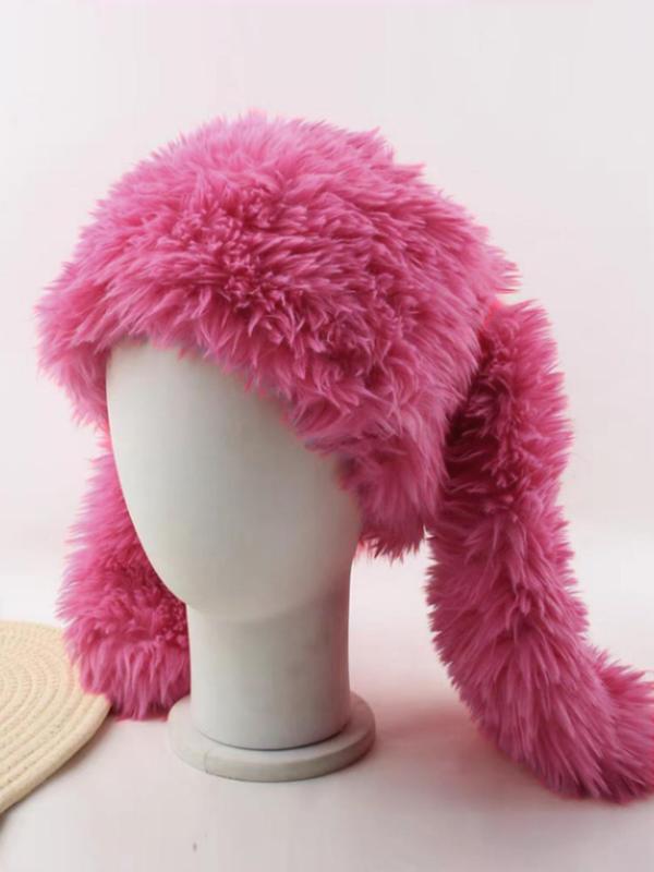 Fluffy Bunny Ear Hat