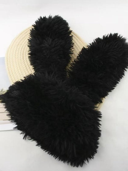Fluffy Bunny Ear Hat