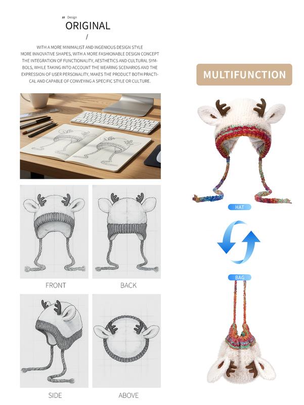 Christmas Reindeer Antler Hat