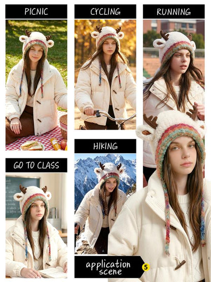 Christmas Reindeer Antler Hat
