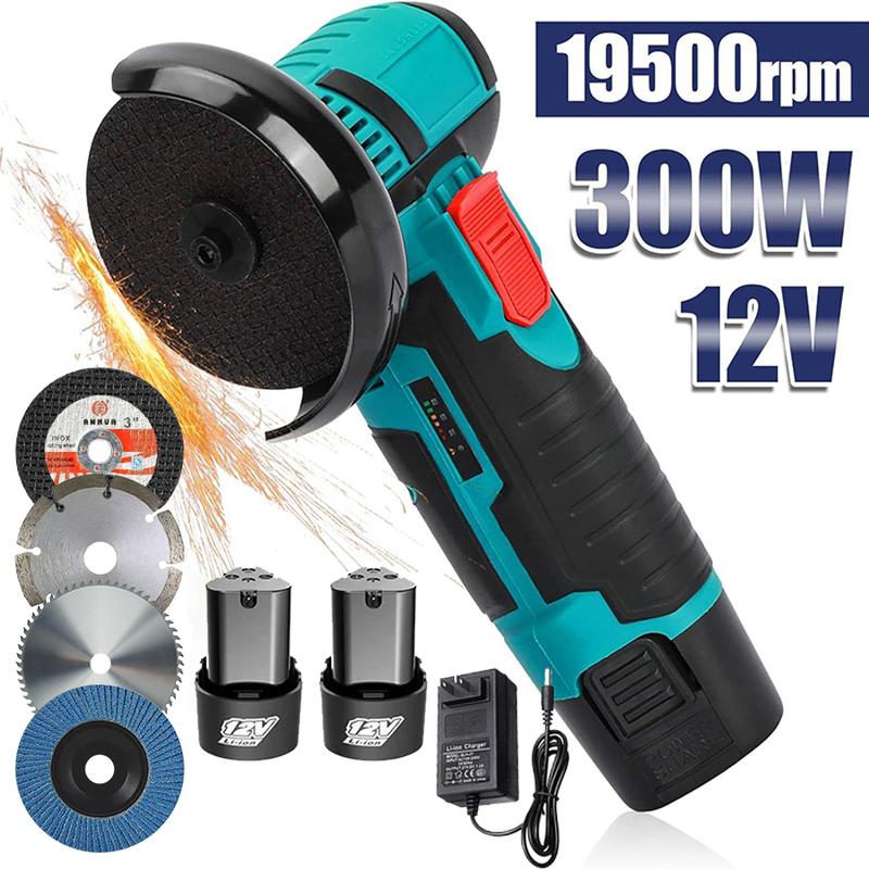 12V Cordless Mini Angle Grinder Kit