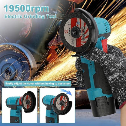 12V Cordless Mini Angle Grinder Kit